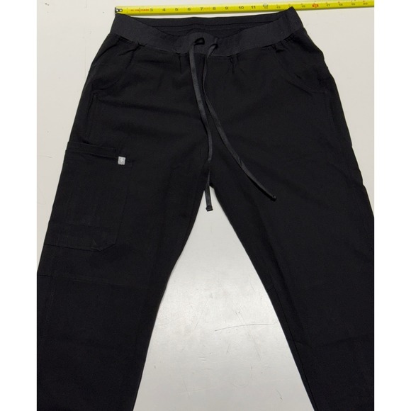 Figs Technical Collection Black Scrub Set Women's Medium V-Neck Joggers NEW - Picture 3 of 8